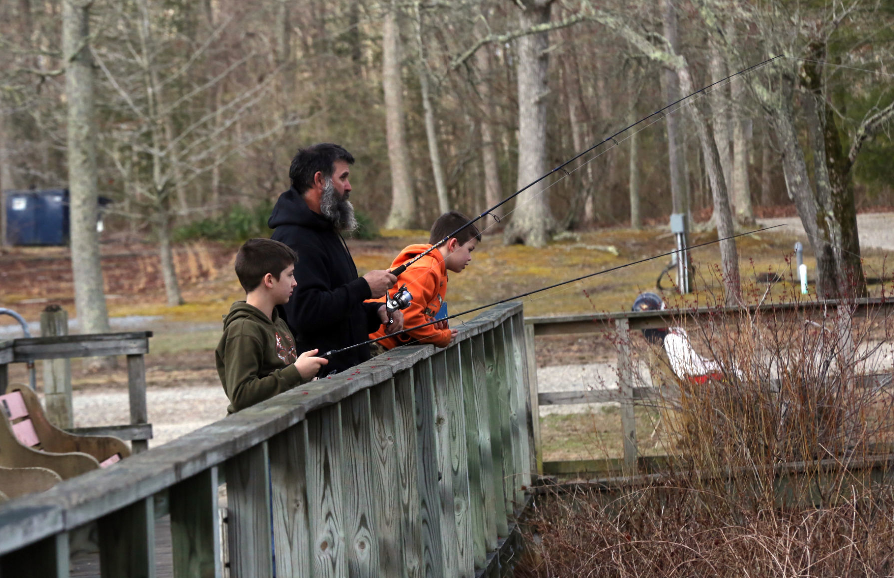 Trout fishing at Birch Grove
